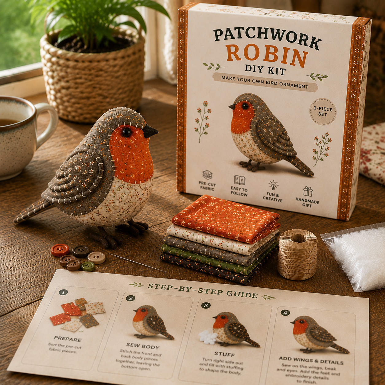 🐭🧵 Patchwork Mouse DIY Kit