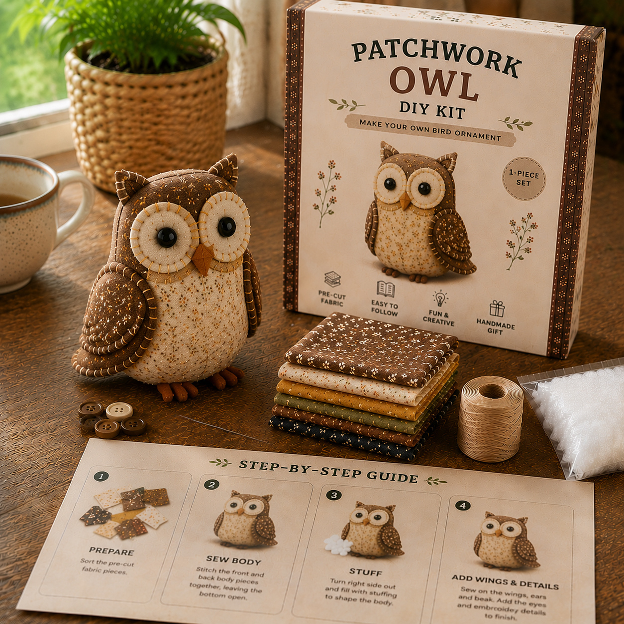 🐭🧵 Patchwork Mouse DIY Kit
