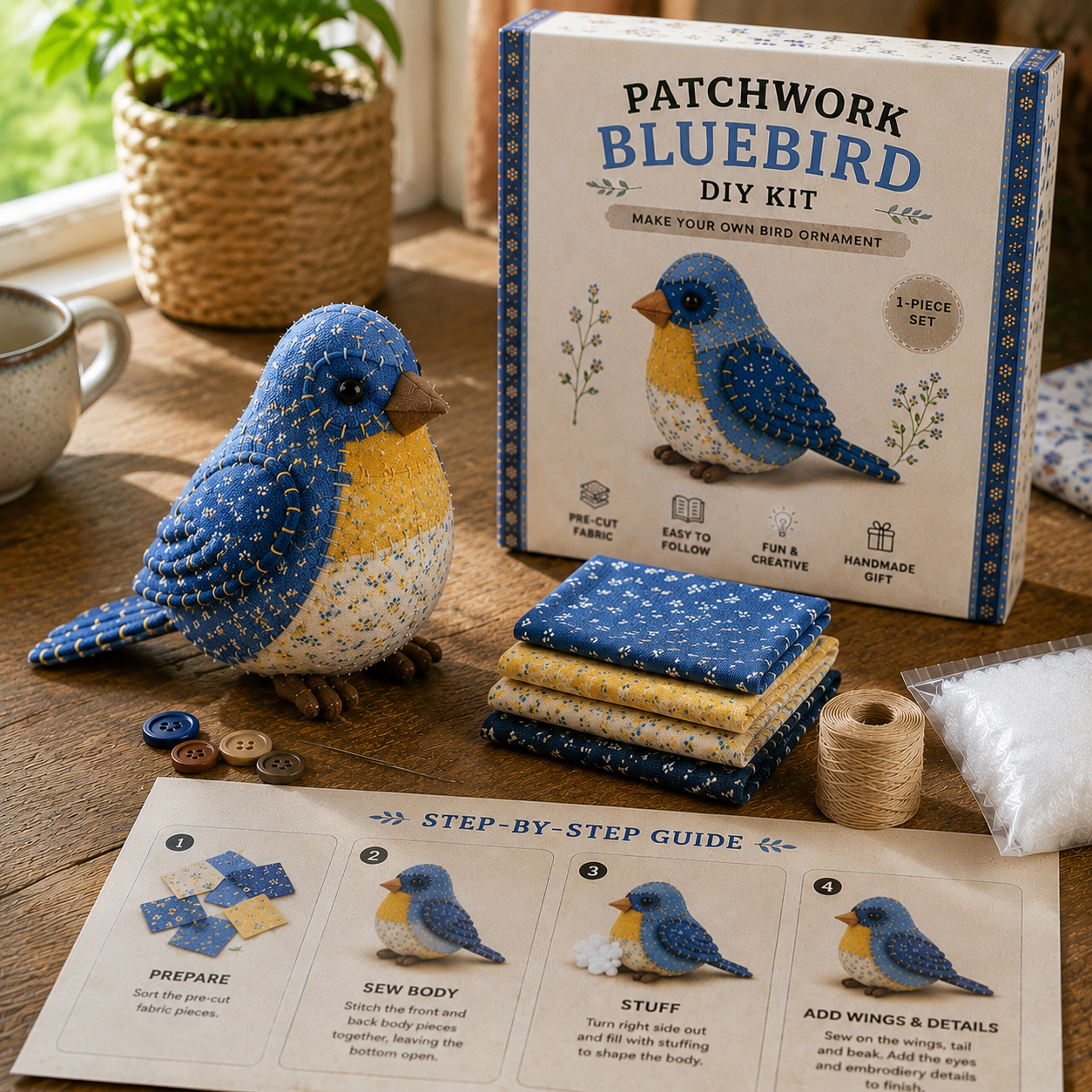 🐭🧵 Patchwork Mouse DIY Kit