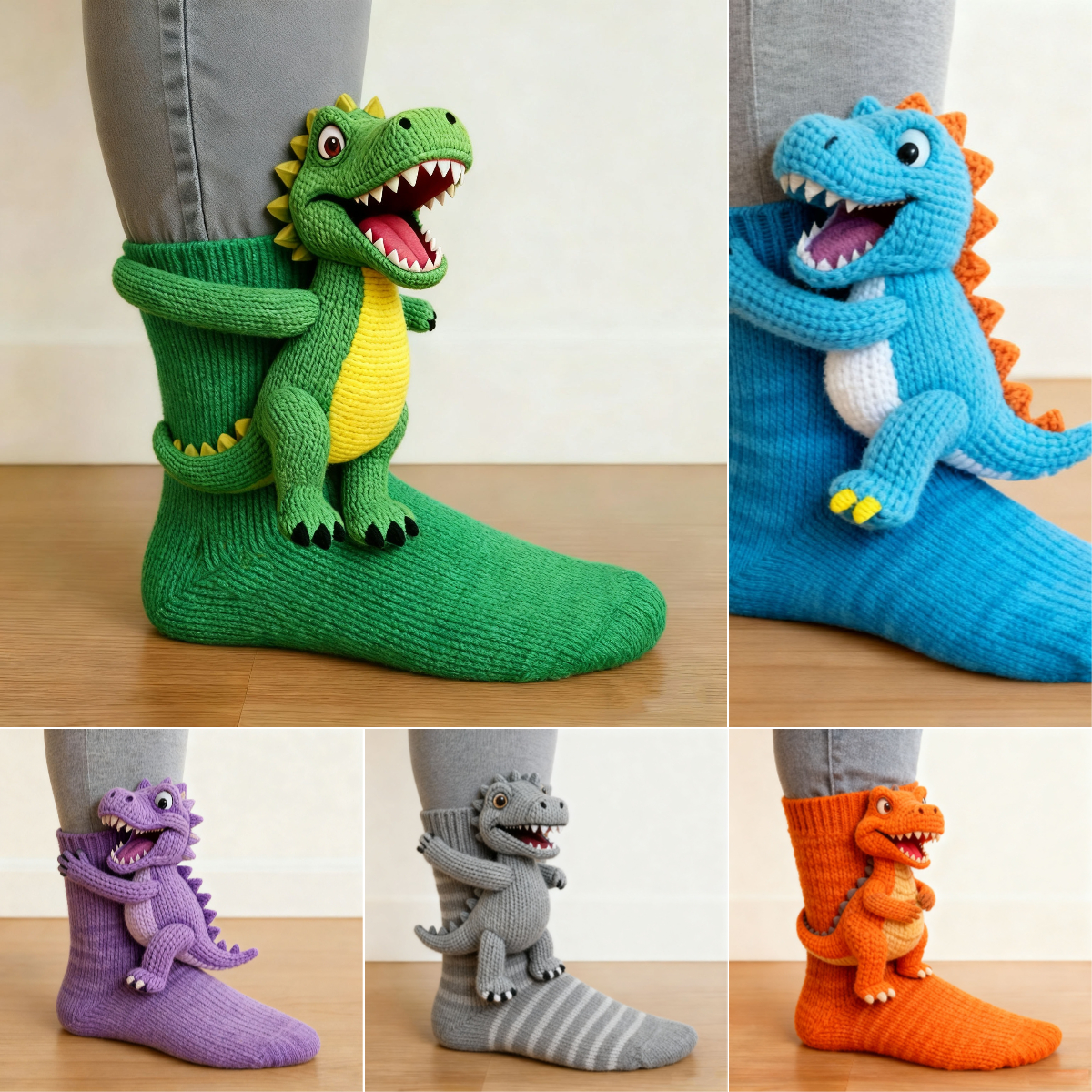 🔥HOT SALE🦖2026 New 3D Dinosaur Socks🧦
