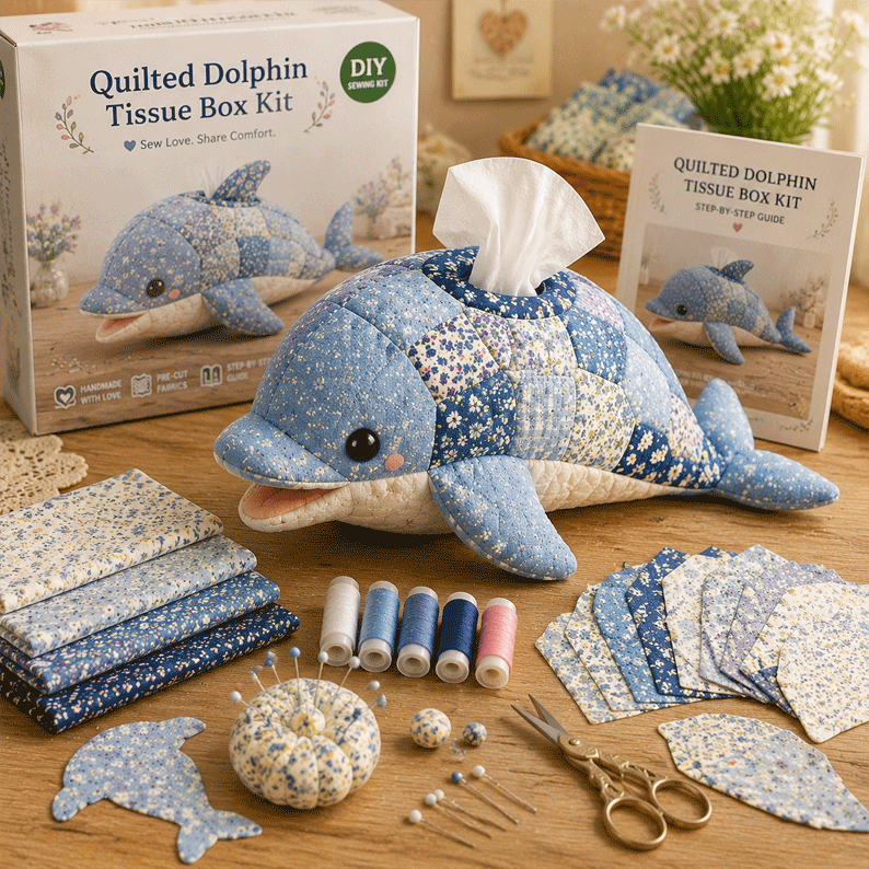🌿 Quilted Turtle DIY Tissue Box Kit