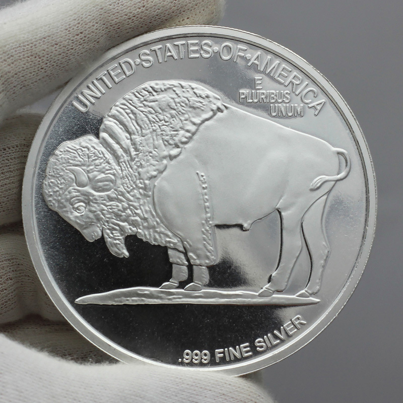 【Black Friday Early Bird Sale 】 1 oz Buffalo Silver Round | Silvertowne Mint