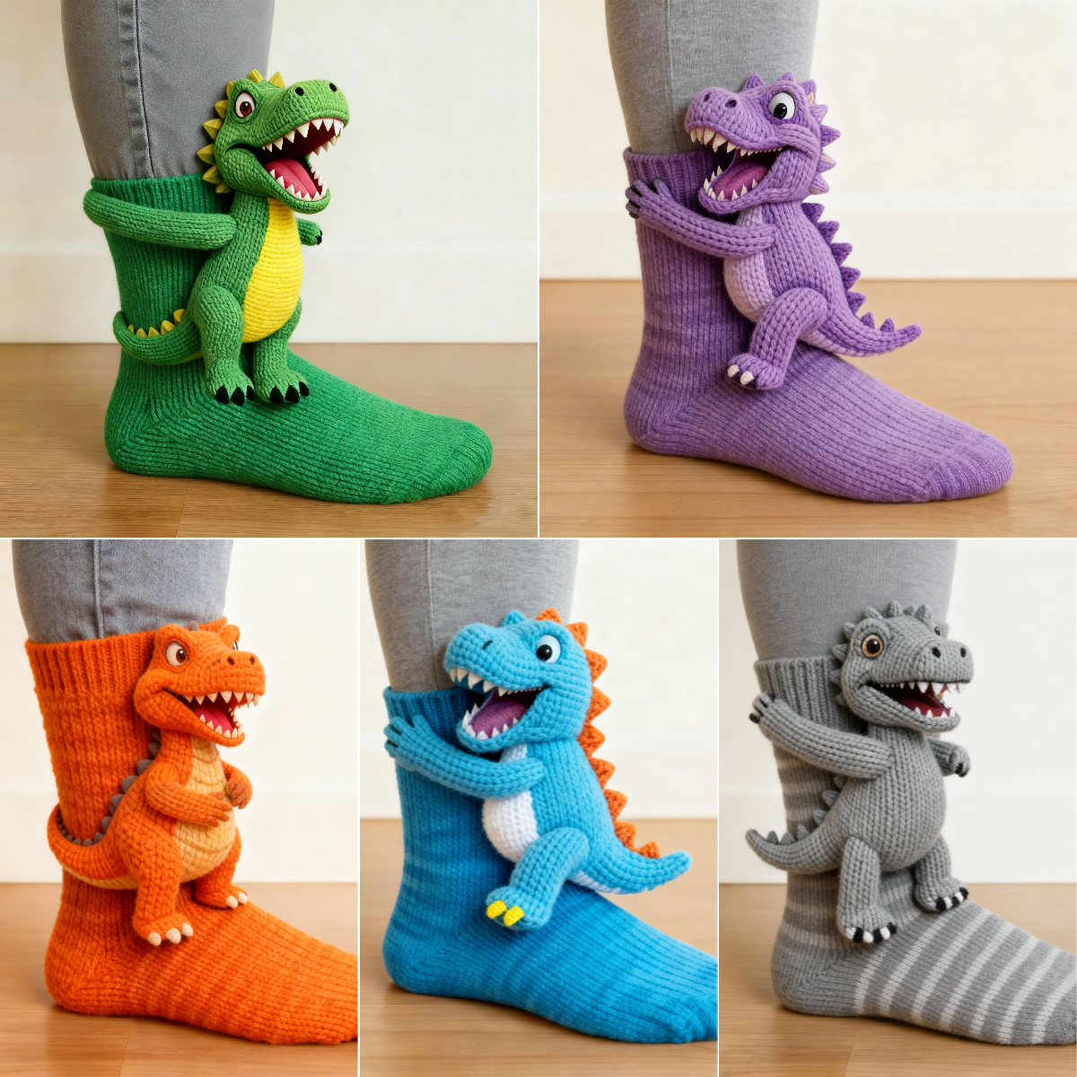 🔥HOT SALE🦖2026 New 3D Dinosaur Socks🧦