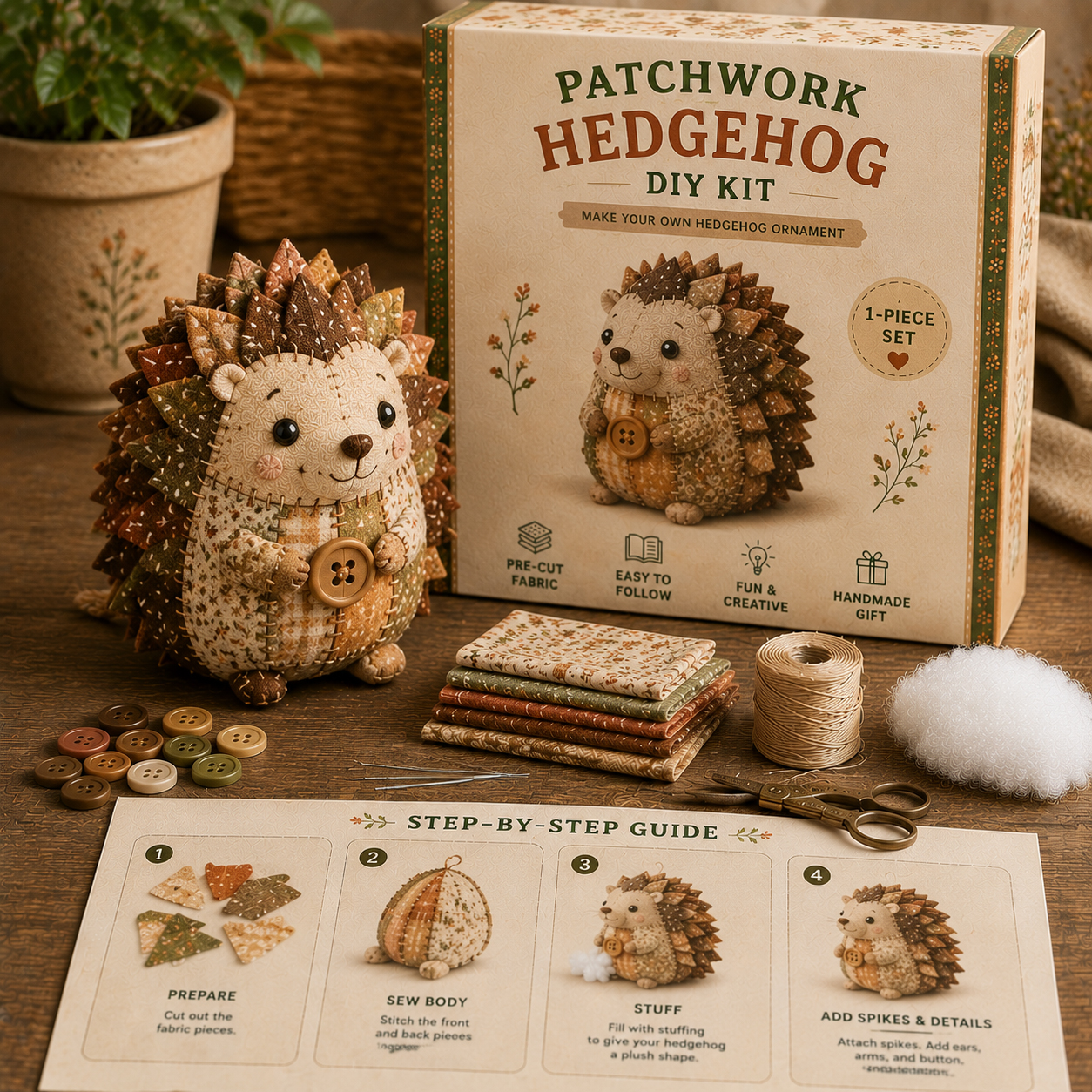 🐭🧵 Patchwork Mouse DIY Kit