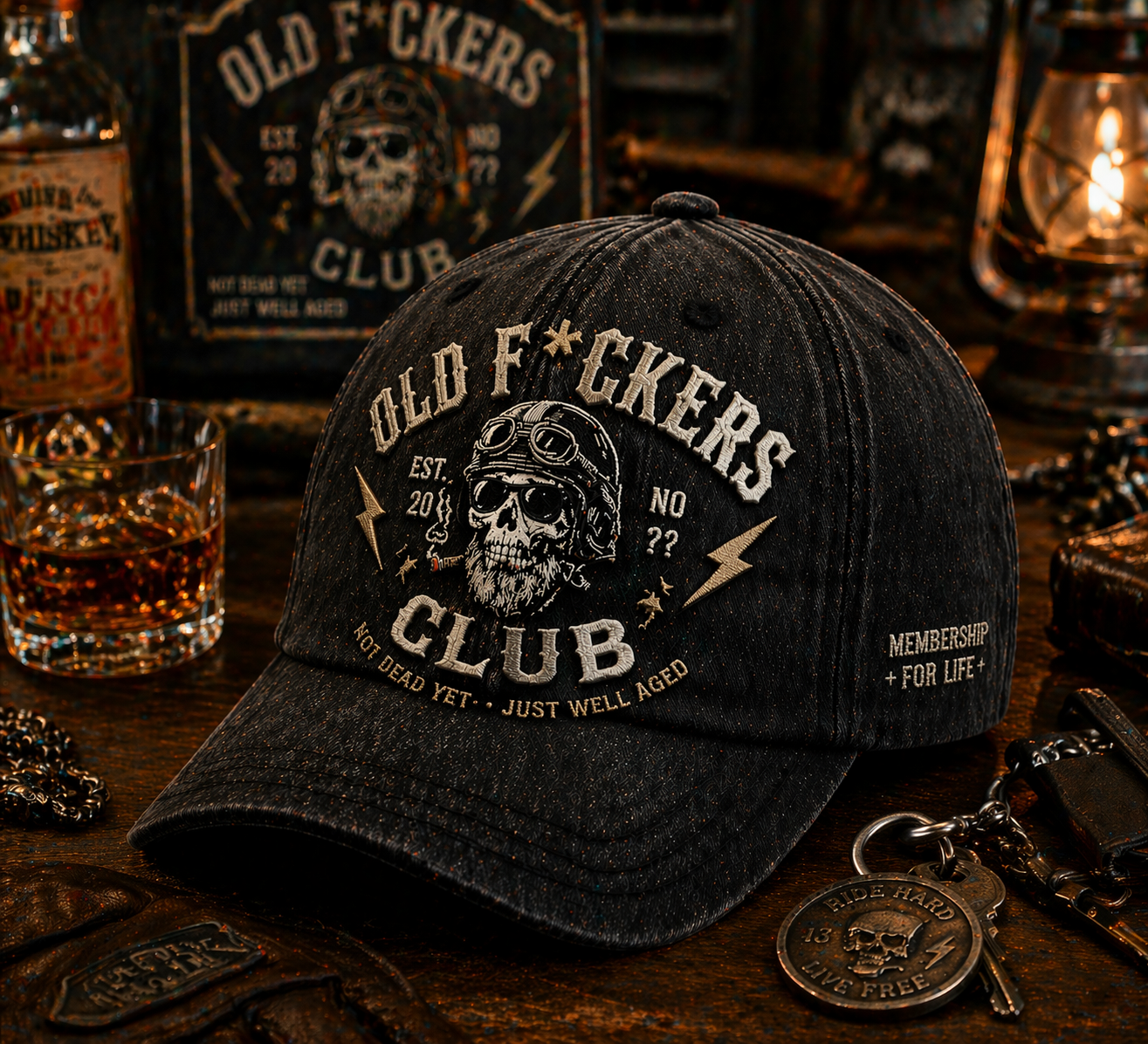 Old F*ckers Club Lifetime Member Cap 🦸‍♂️🍻