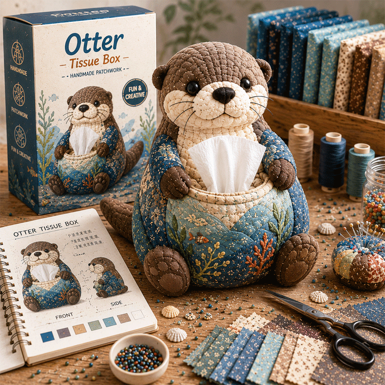 🌟 Crafty Critters DIY Tissue Box Kit – Fun Animal & Ocean Friends! 🌟