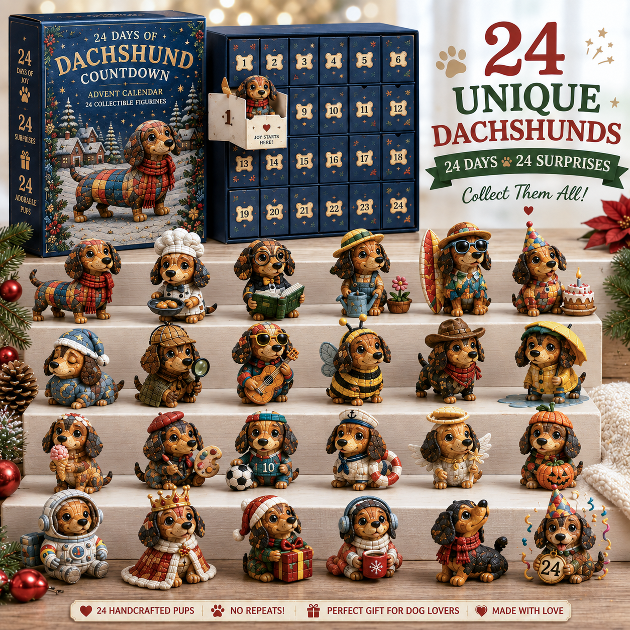 ⏰Limited Stock 50% OFF - 🎄🐶 2026 French Bulldog Advent Calendar – 24 Days of Frenchie Mischief(📦Buy 2 Free Shipping)
