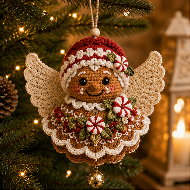 🔥49% Off Last Day🔥BUY 3 GET 1 FREE🔥DIY Christmas Angel Crochet Ornament Kit – Handmade Holiday Tree Decoration