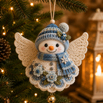 🔥49% Off Last Day🔥BUY 3 GET 1 FREE🔥DIY Christmas Angel Crochet Ornament Kit – Handmade Holiday Tree Decoration