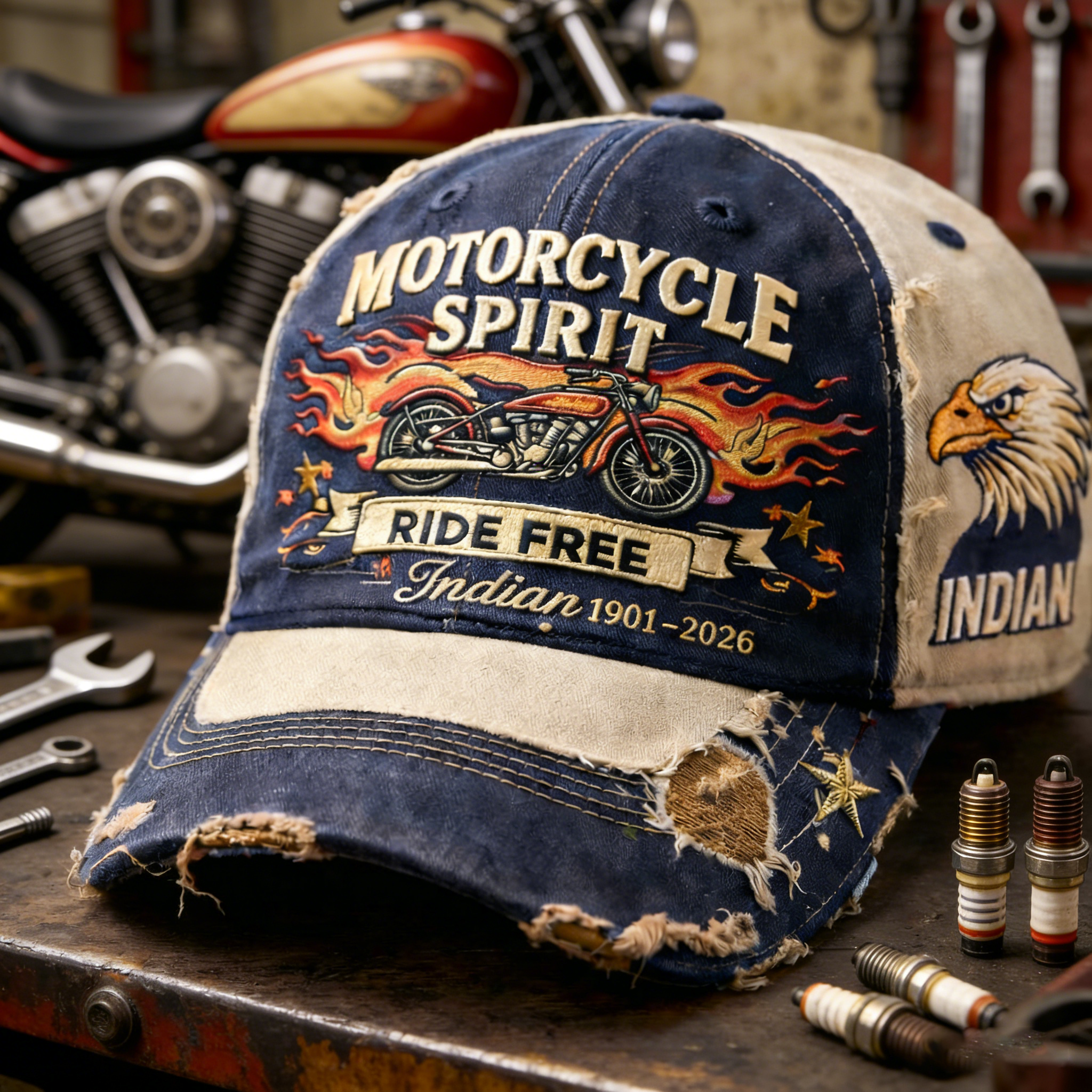 "Indian Motorcycles 125th Anniversary Hat" 🏍️🔥