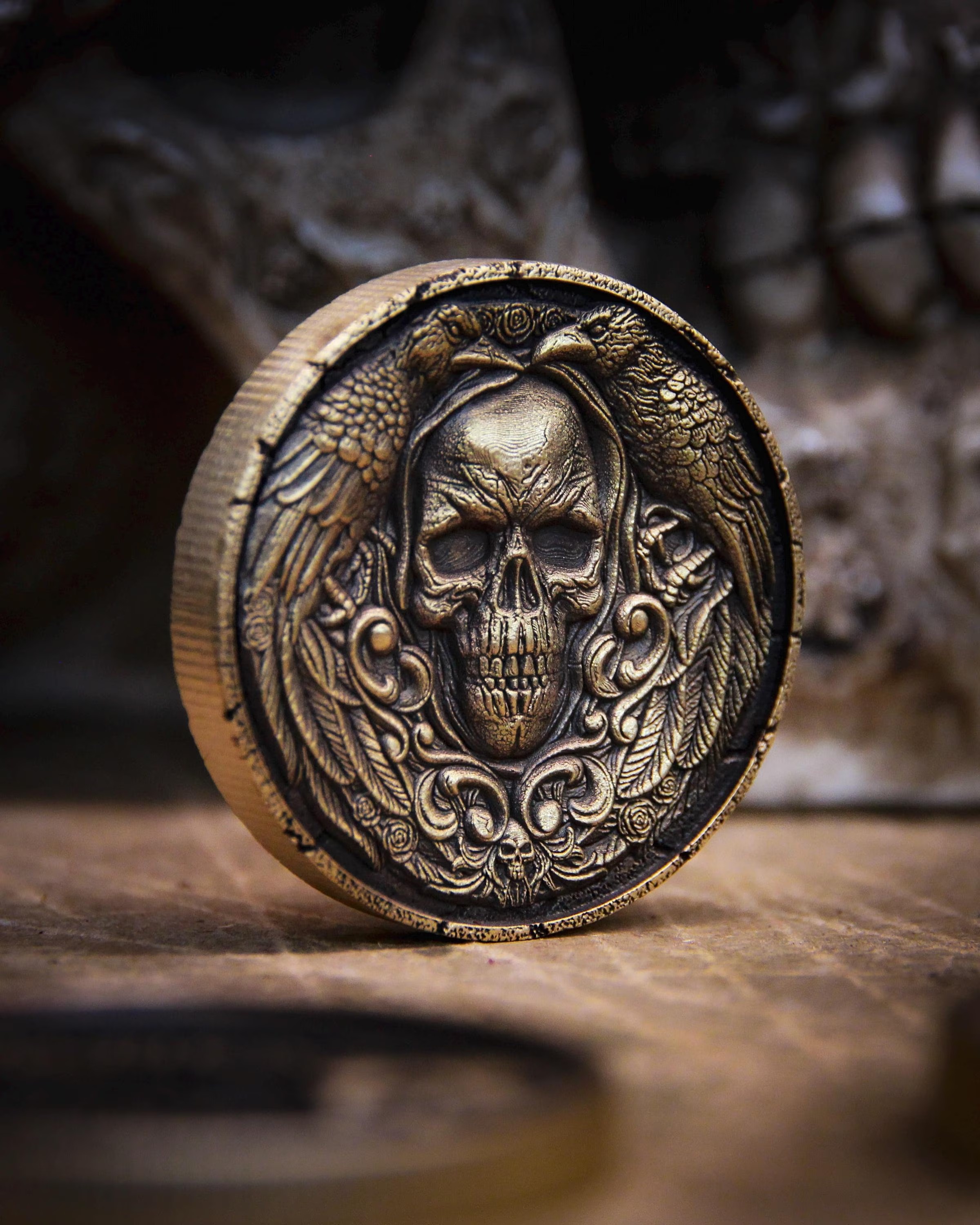 ⚡️Last Day 60% OFF -Raven & Skull Brass Coin