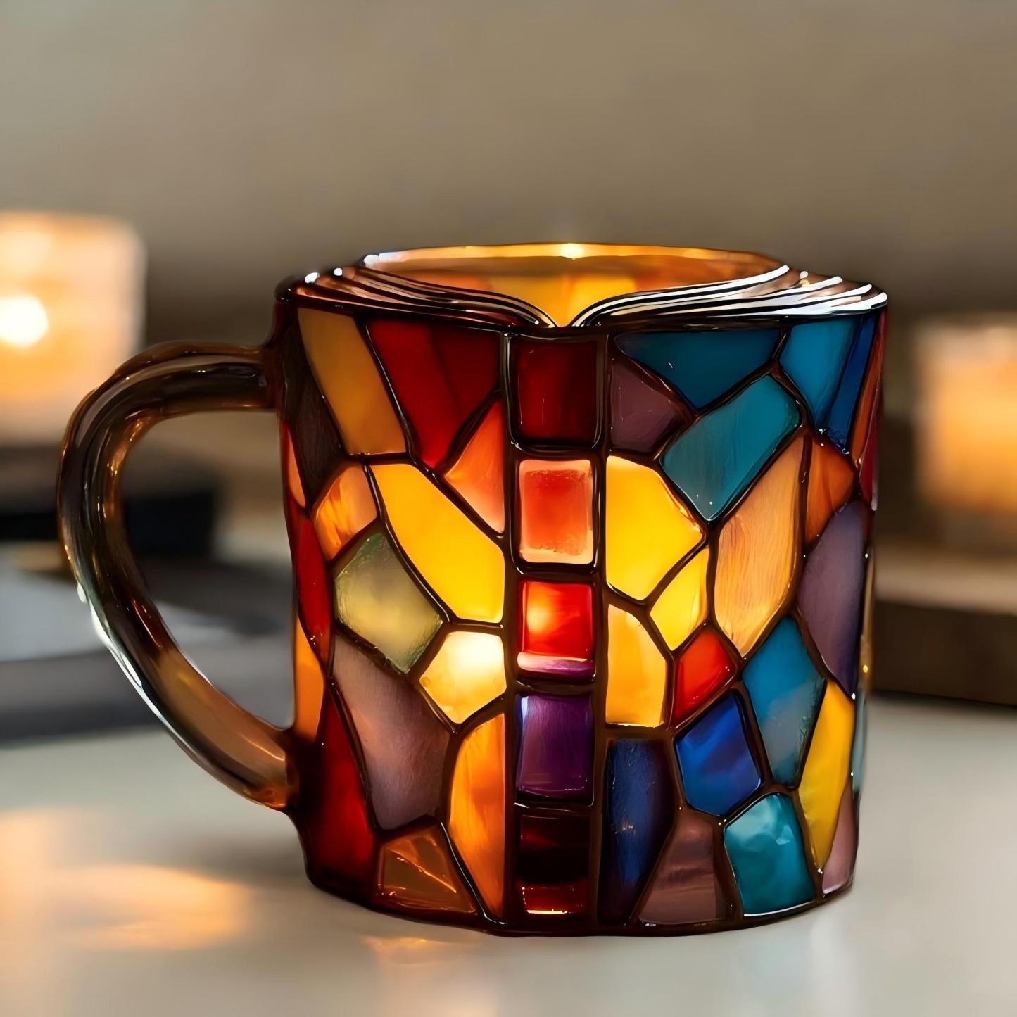🌅Mosaic Light MugTM — Hold a Handcrafted Rainbow in Your Hands