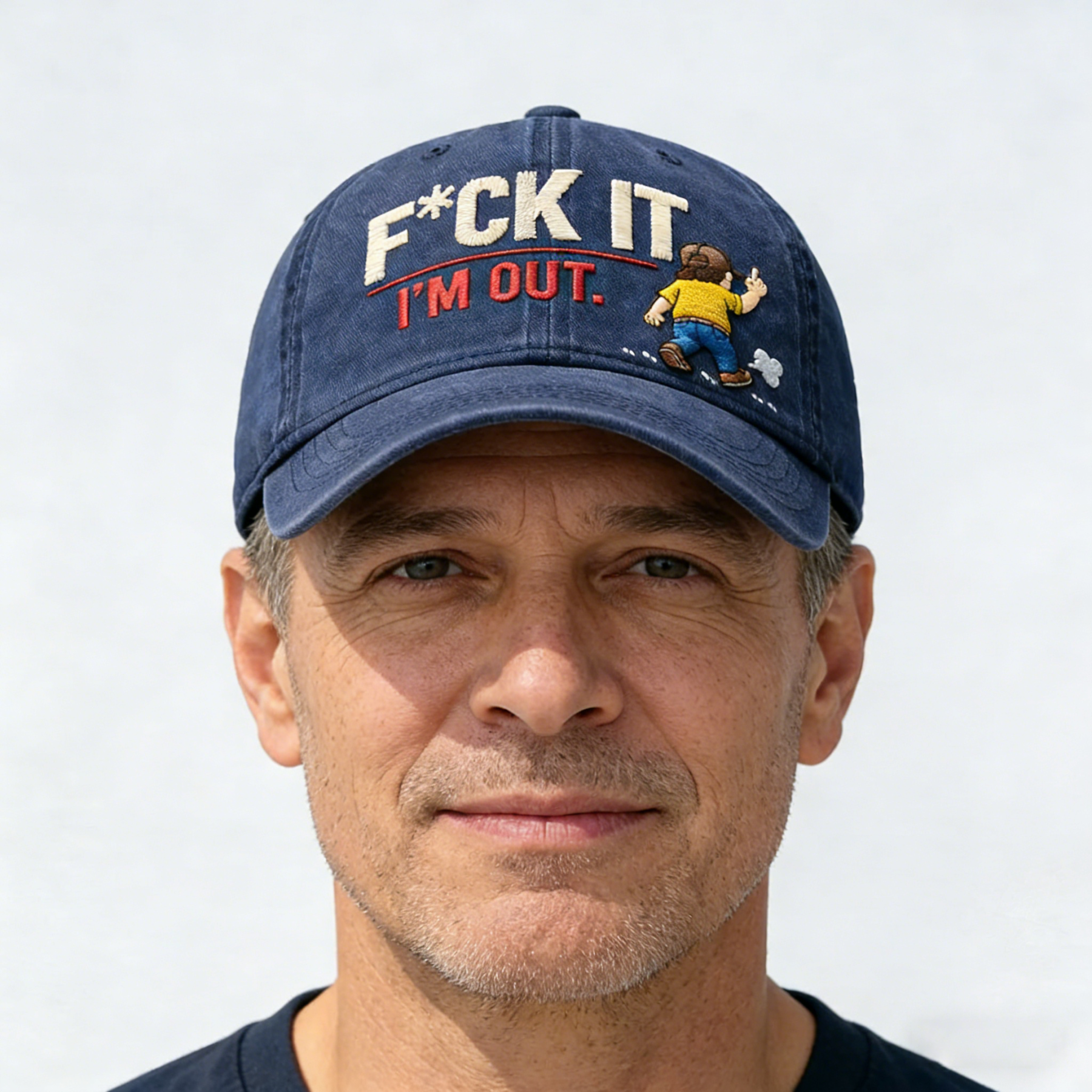 "FU*K IT, I'M OUT." Rebellious Embroidered Cap 😎🖕