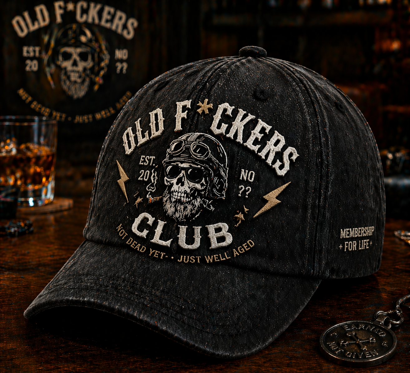 Old F*ckers Club Lifetime Member Cap 🦸‍♂️🍻