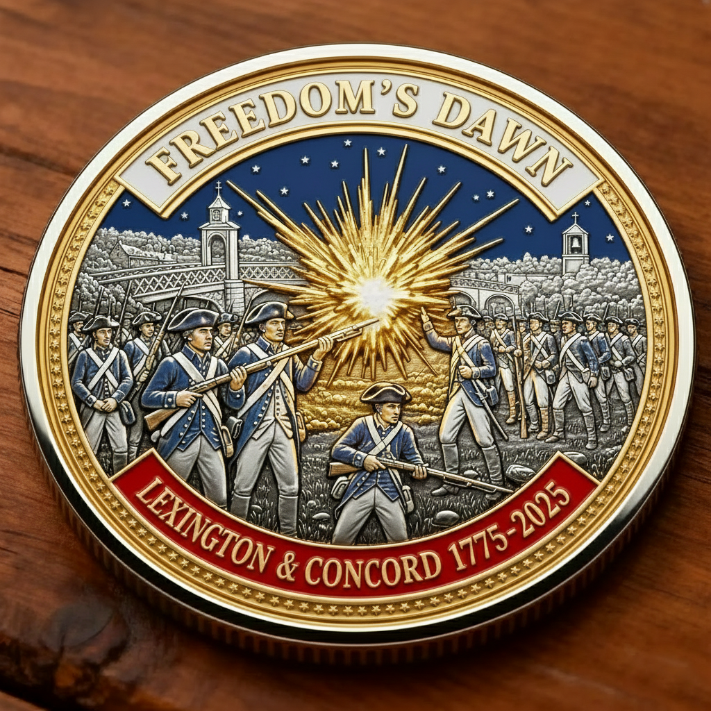 🪙1775 Lexington & Concord 250th Anniversary Commemorative Coin