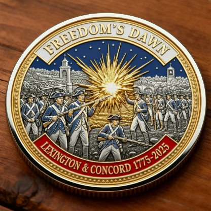 🪙1775 Lexington & Concord 250th Anniversary Commemorative Coin
