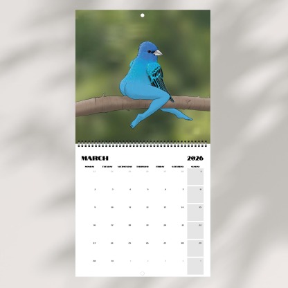 📅Extremely Accurate Birds 2026 Wall Calendar, Gag Gifts for the Bird Love, Secret Santa
