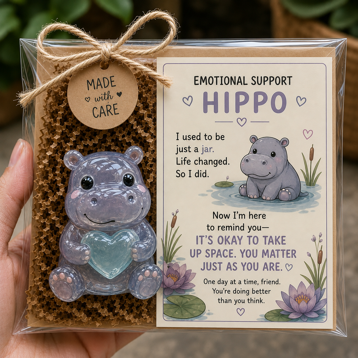 💛 Emotional Support Glass Animal Gift – A Little Reminder You Matter