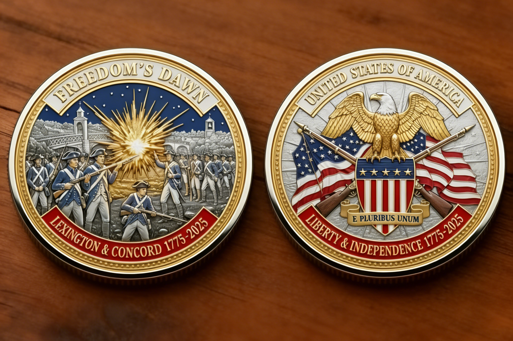 🪙1775 Lexington & Concord 250th Anniversary Commemorative Coin
