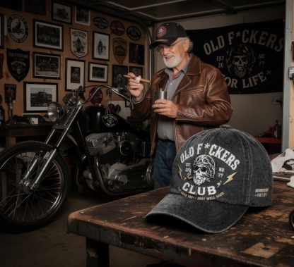 Old F*ckers Club Lifetime Member Cap 🦸‍♂️🍻