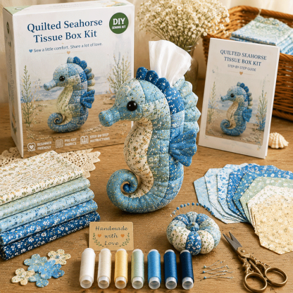 🌿 Quilted Turtle DIY Tissue Box Kit