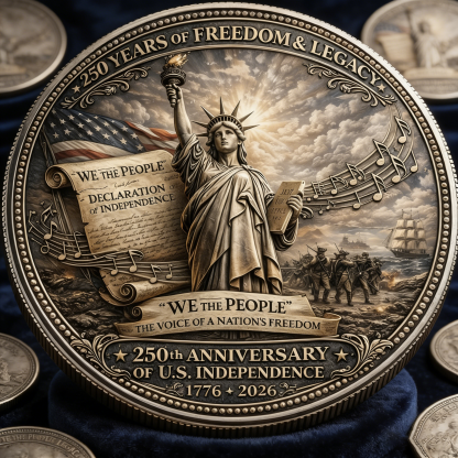 🔥LAST DAY 39% OFF-250th Anniversary Commemorative Coin" 🎸🗽