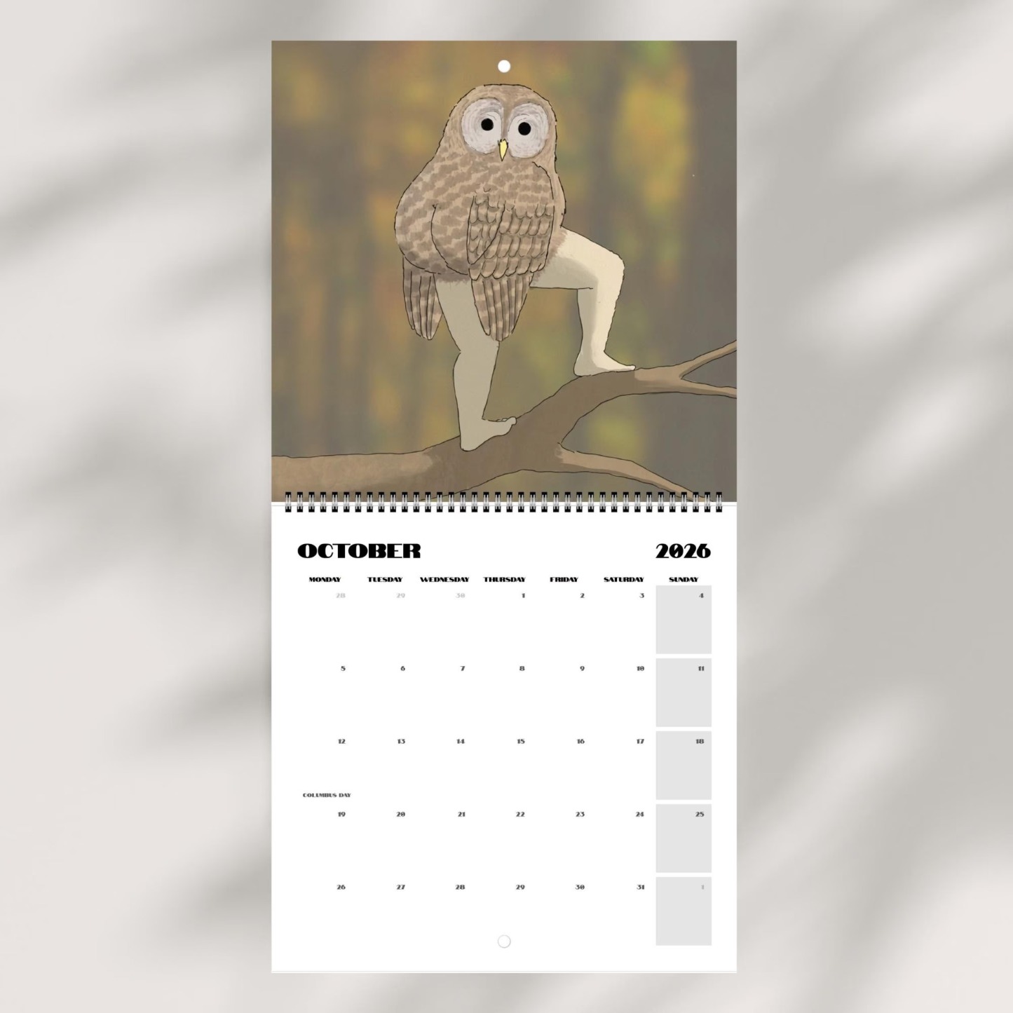 📅Extremely Accurate Birds 2026 Wall Calendar, Gag Gifts for the Bird Love, Secret Santa