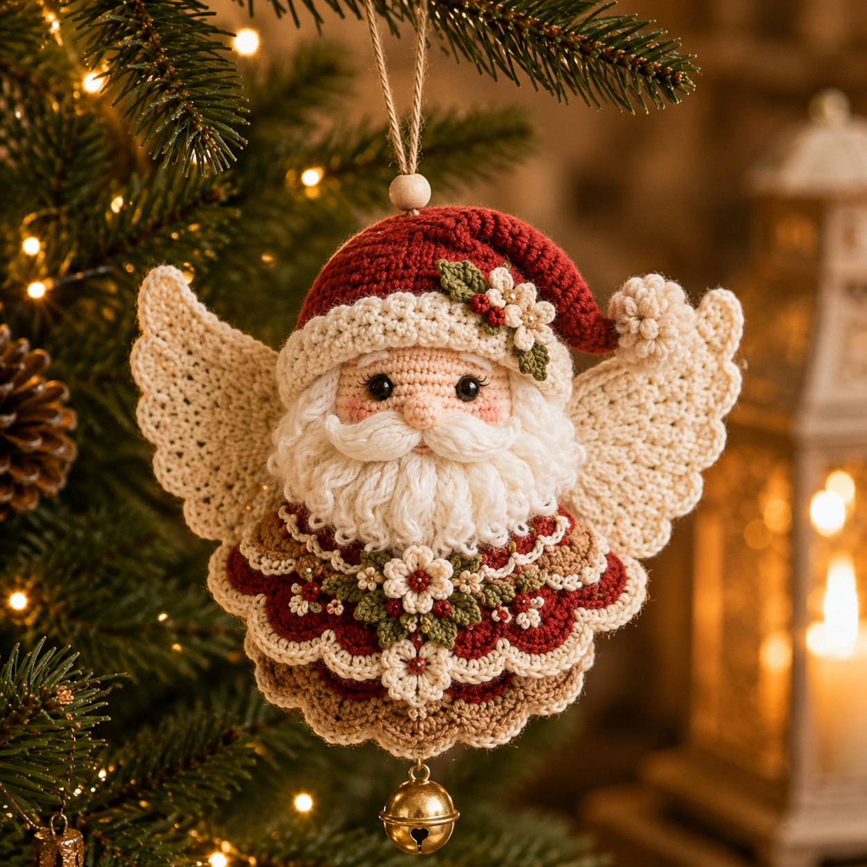 🔥49% Off Last Day🔥BUY 3 GET 1 FREE🔥DIY Christmas Angel Crochet Ornament Kit – Handmade Holiday Tree Decoration