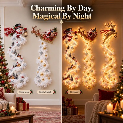 ⏳ Last Day 49% OFF –✨Christmas Magic Trail Wall Light - A Little Christmas Magic, Right on Your Wall✨