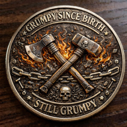 Grumpy Old Bastards Club™ Limited Edition Coin 💀🔥