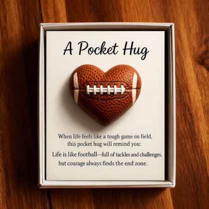 🏈Handmade American Football Pocket Hug with Gift Card