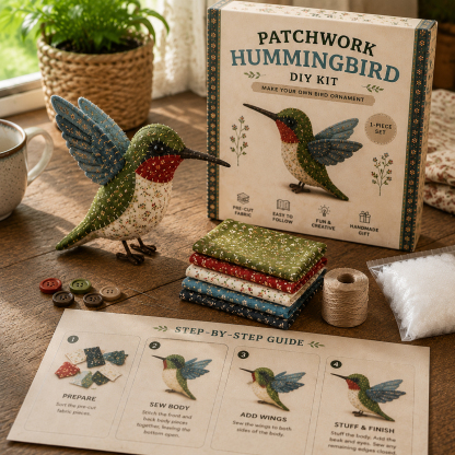 🐭🧵 Patchwork Mouse DIY Kit