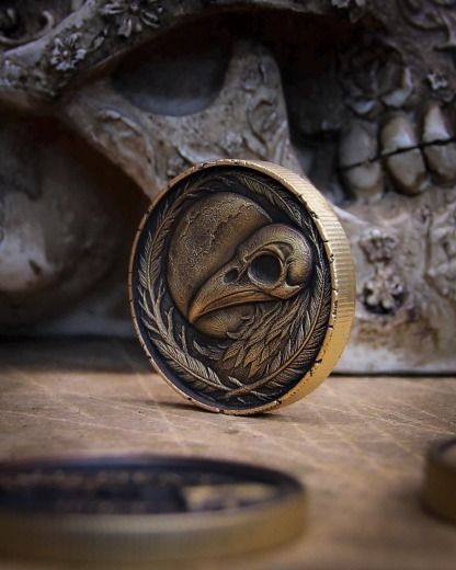 ⚡️Last Day 60% OFF -Raven & Skull Brass Coin