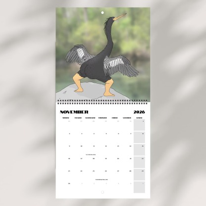 📅Extremely Accurate Birds 2026 Wall Calendar, Gag Gifts for the Bird Love, Secret Santa