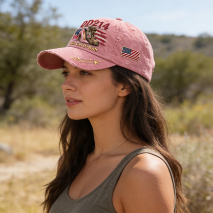 "DD214 Hat: She Can Do Both – Honoring Women Veterans" 🎖️👠🧢