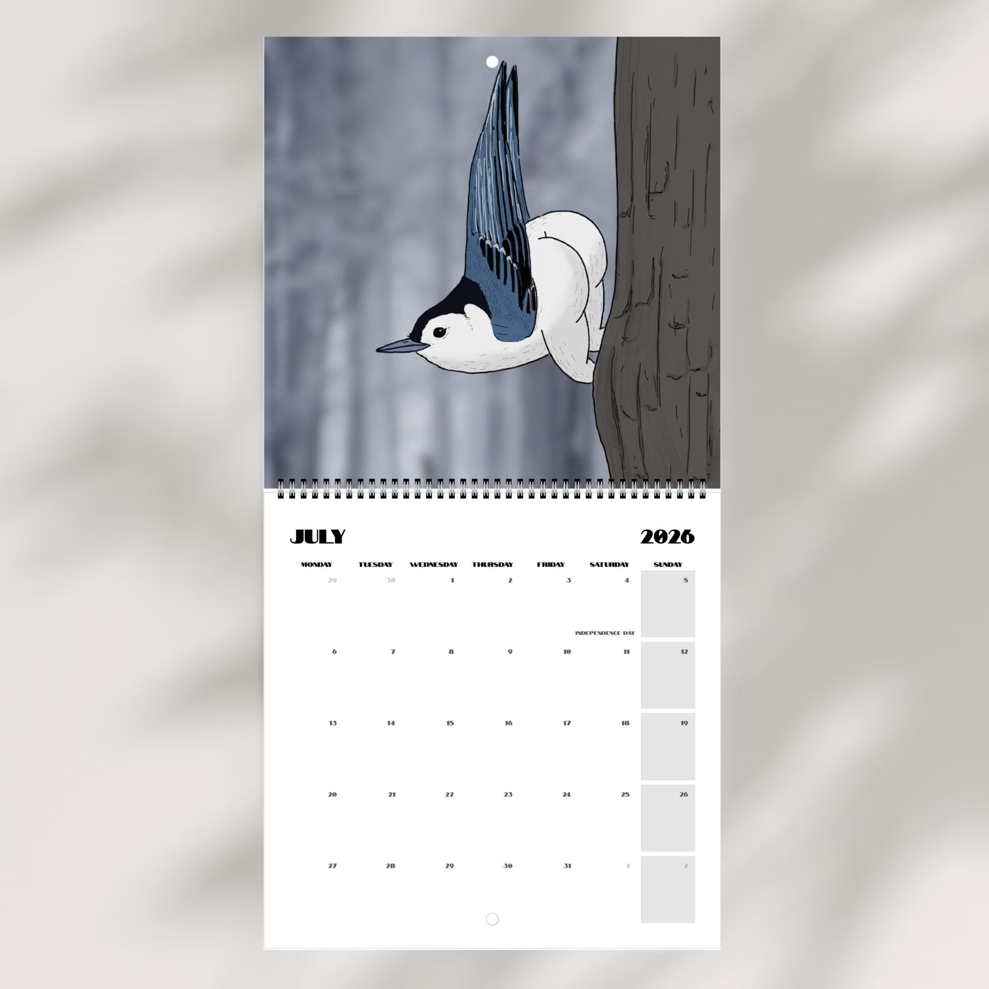 📅Extremely Accurate Birds 2026 Wall Calendar, Gag Gifts for the Bird Love, Secret Santa