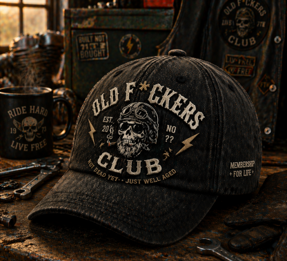 Old F*ckers Club Lifetime Member Cap 🦸‍♂️🍻