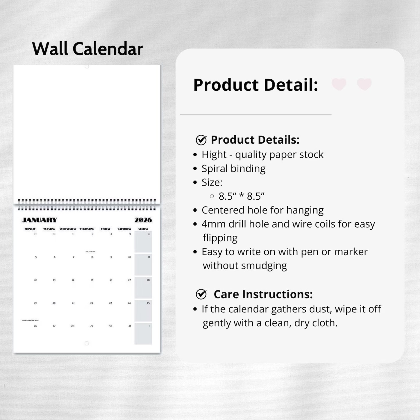 📅Extremely Accurate Birds 2026 Wall Calendar, Gag Gifts for the Bird Love, Secret Santa