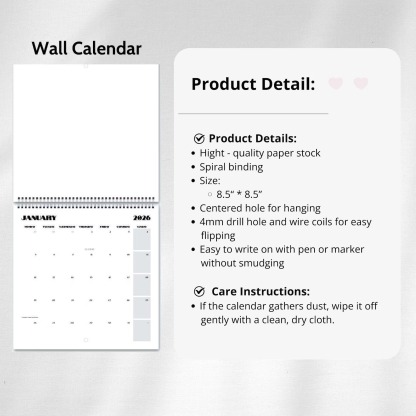 📅Extremely Accurate Birds 2026 Wall Calendar, Gag Gifts for the Bird Love, Secret Santa