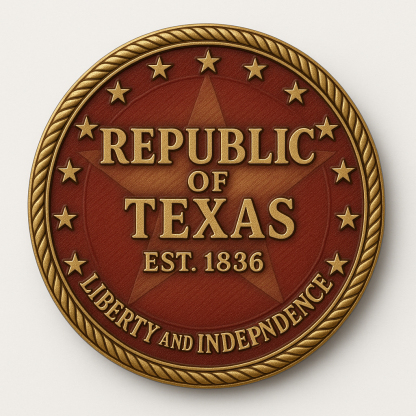 Republic of Texas Commemorative Challenge Coin 🪙⭐