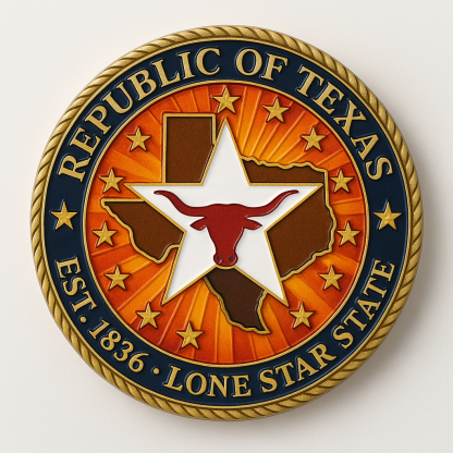 Republic of Texas Commemorative Challenge Coin 🪙⭐