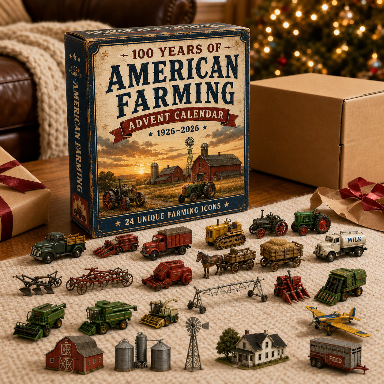 100 Years of American Farming Advent Calendar 2026 – 24 Days of Vintage Tractors, Farm Machines & Rural Icons