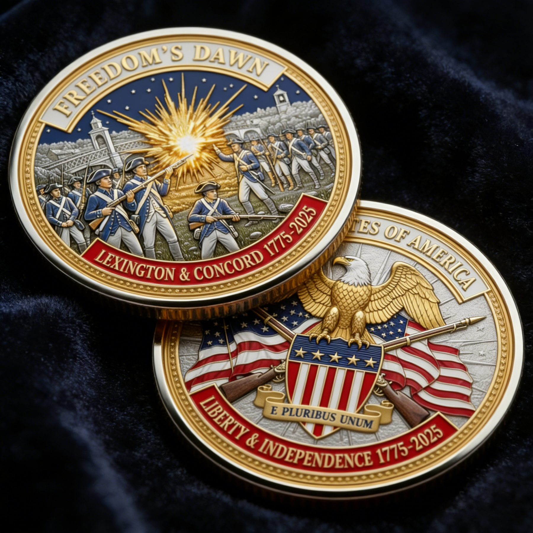 🪙1775 Lexington & Concord 250th Anniversary Commemorative Coin