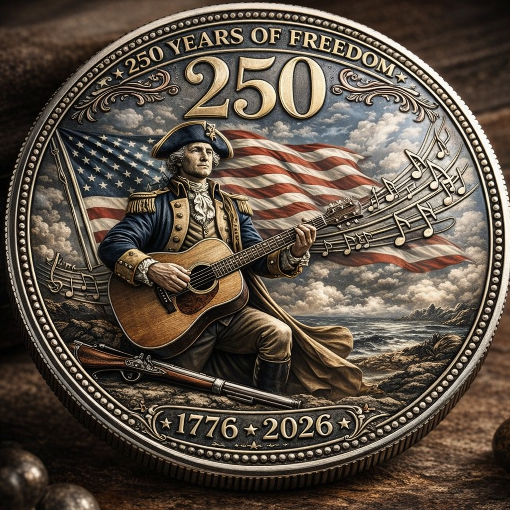 🔥LAST DAY 39% OFF-250th Anniversary Commemorative Coin" 🎸🗽