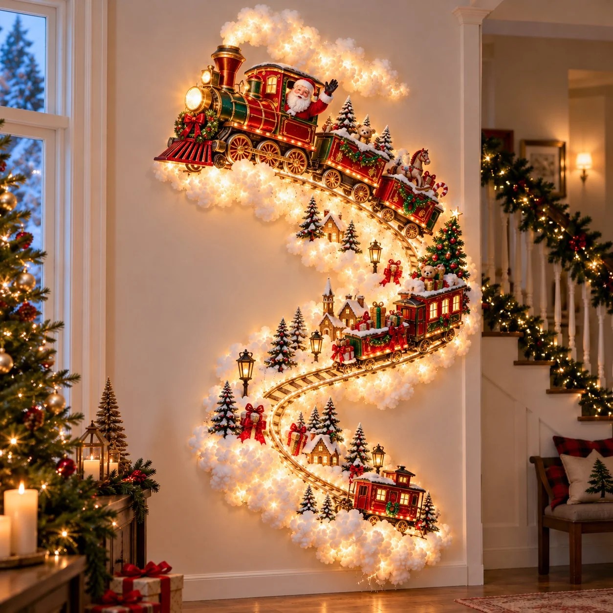⏳ Last Day 49% OFF –✨Christmas Magic Trail Wall Light - A Little Christmas Magic, Right on Your Wall✨