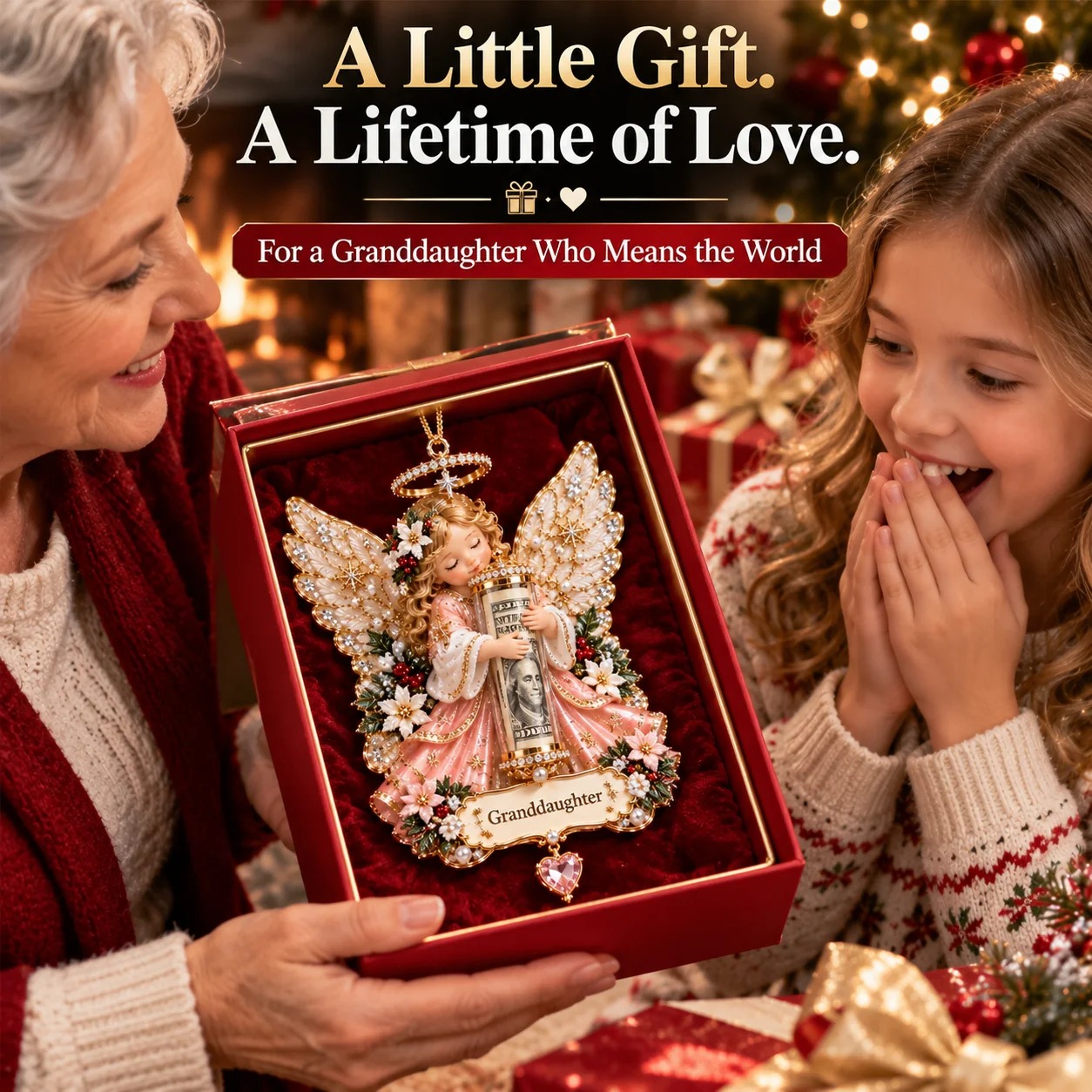 🔥 LAST DAY 50% OFF –👼🎄 Christmas Angel Cash Holder Ornament
