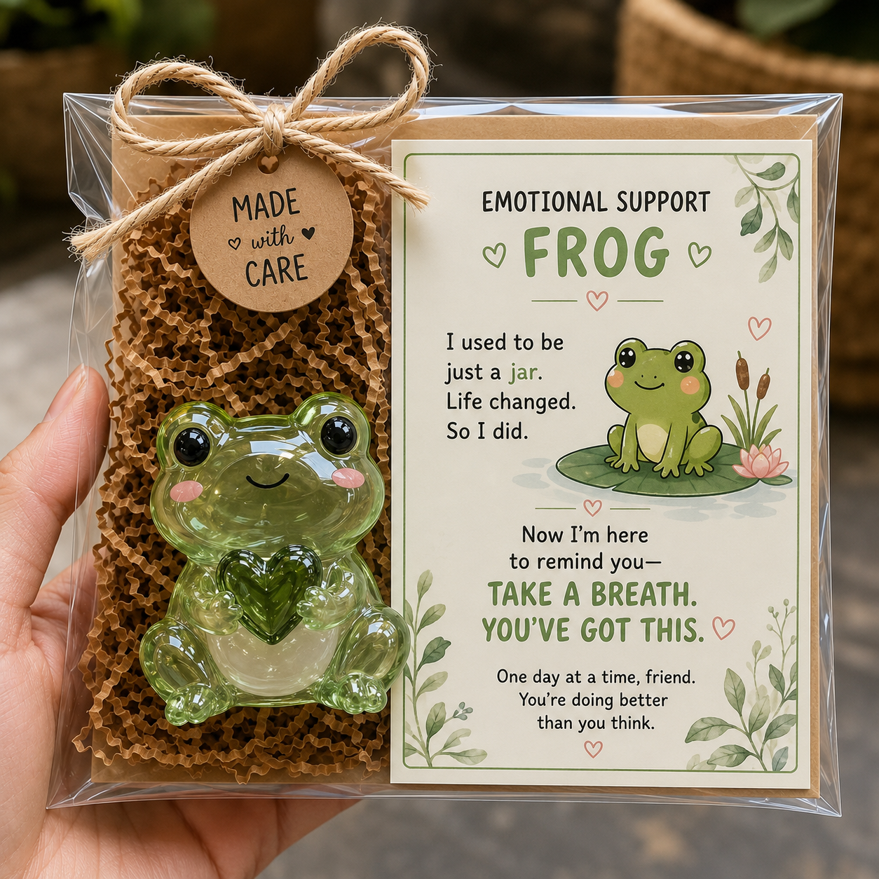 💛 Emotional Support Glass Animal Gift – A Little Reminder You Matter