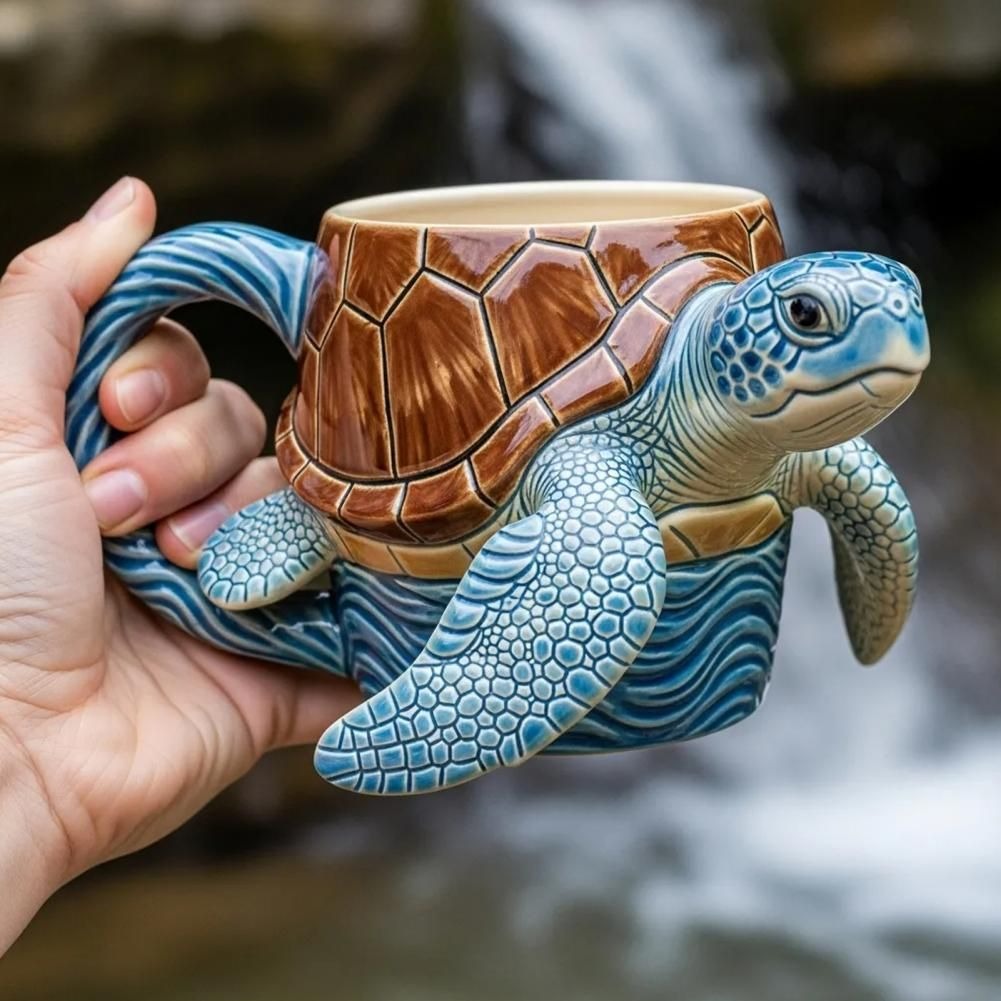 Ocean Creature 3D Ceramic Mug 🌊