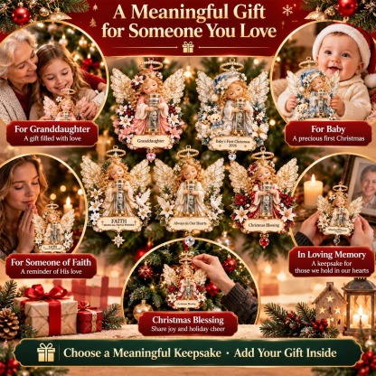🔥 LAST DAY 50% OFF –👼🎄 Christmas Angel Cash Holder Ornament