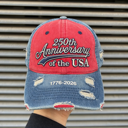 USA 250th Anniversary Distressed Hat🎉